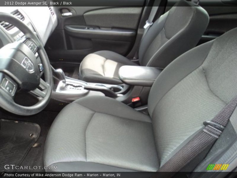 Black / Black 2012 Dodge Avenger SE