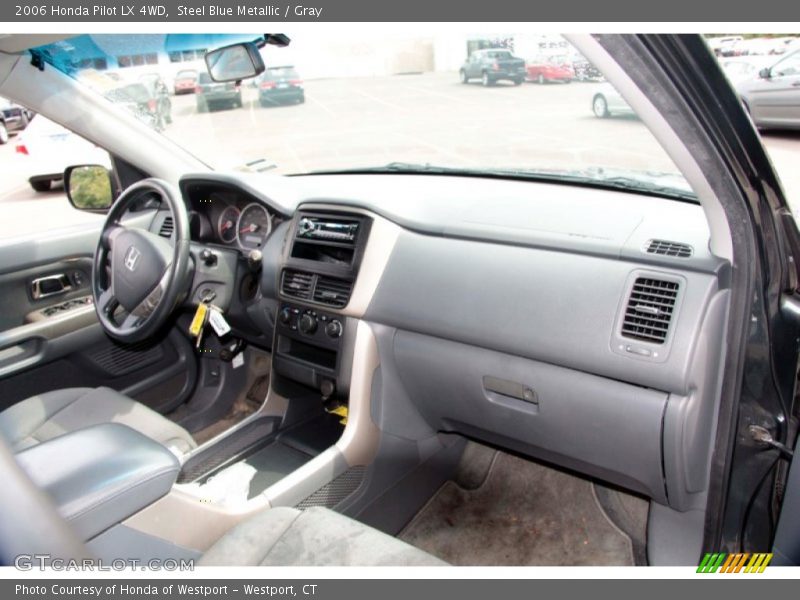 Steel Blue Metallic / Gray 2006 Honda Pilot LX 4WD