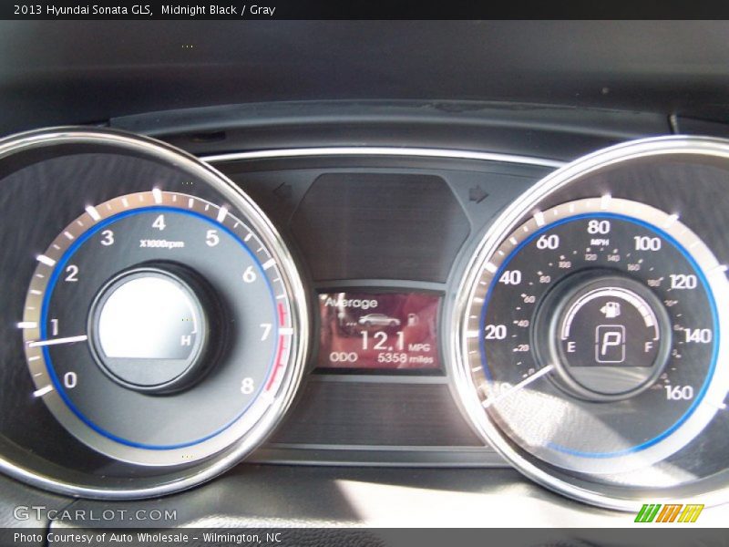 Midnight Black / Gray 2013 Hyundai Sonata GLS