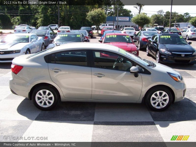 Bright Silver / Black 2013 Kia Rio EX Sedan