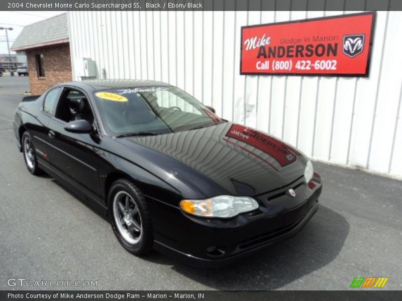 Black / Ebony Black 2004 Chevrolet Monte Carlo Supercharged SS