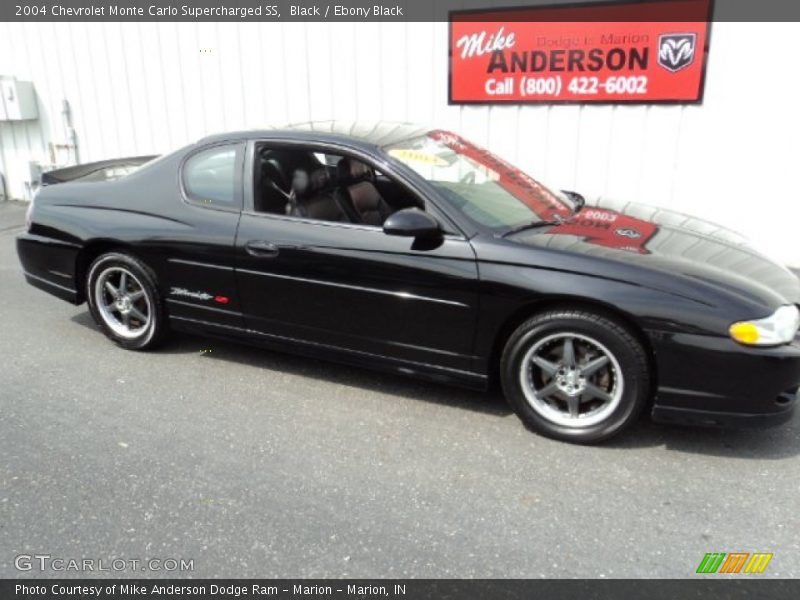 Black / Ebony Black 2004 Chevrolet Monte Carlo Supercharged SS