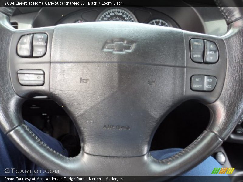 Black / Ebony Black 2004 Chevrolet Monte Carlo Supercharged SS