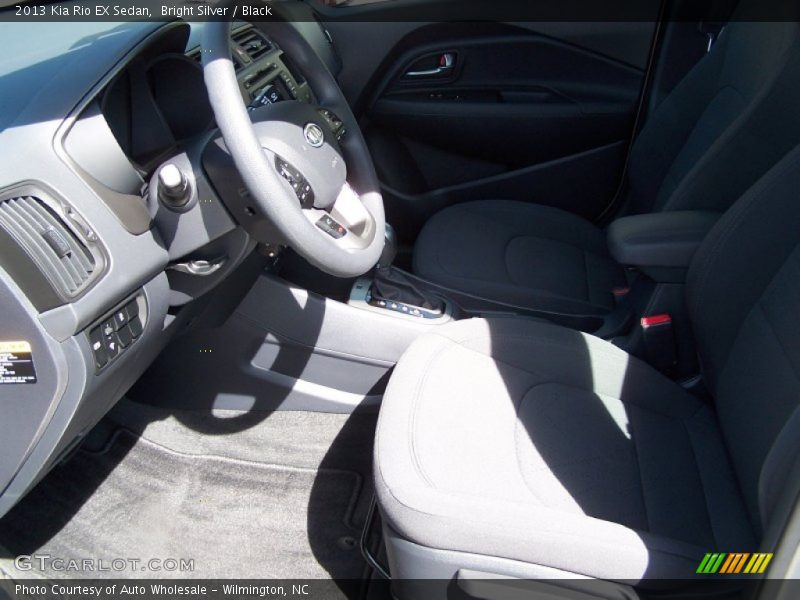 Bright Silver / Black 2013 Kia Rio EX Sedan