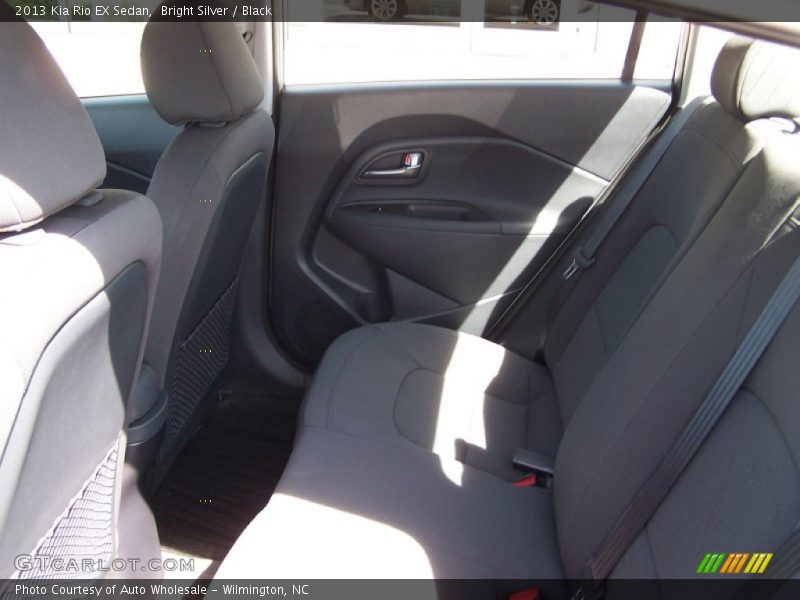 Bright Silver / Black 2013 Kia Rio EX Sedan