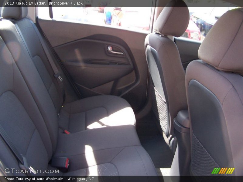 Bright Silver / Black 2013 Kia Rio EX Sedan