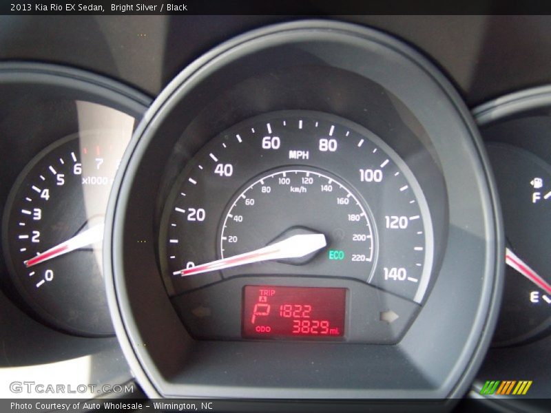 Bright Silver / Black 2013 Kia Rio EX Sedan