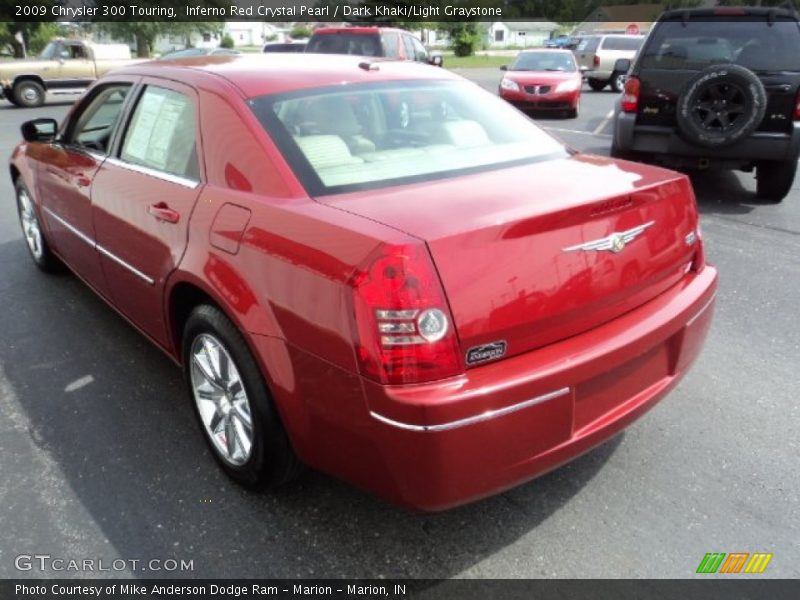 Inferno Red Crystal Pearl / Dark Khaki/Light Graystone 2009 Chrysler 300 Touring