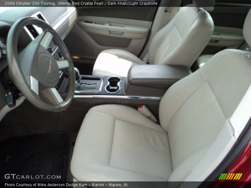Inferno Red Crystal Pearl / Dark Khaki/Light Graystone 2009 Chrysler 300 Touring