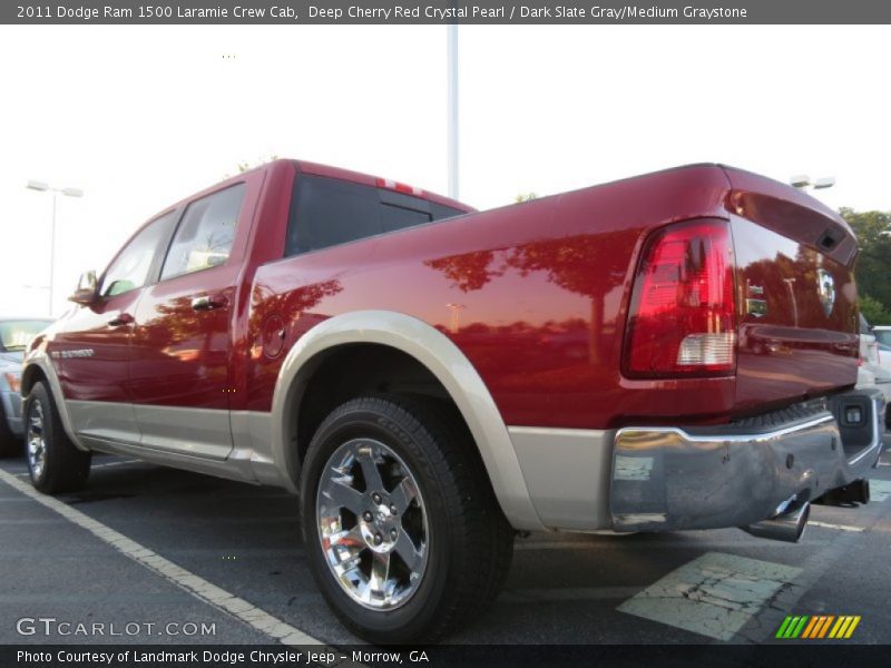 Deep Cherry Red Crystal Pearl / Dark Slate Gray/Medium Graystone 2011 Dodge Ram 1500 Laramie Crew Cab