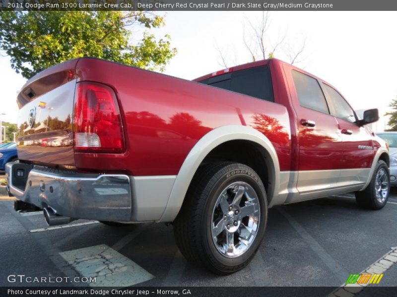 Deep Cherry Red Crystal Pearl / Dark Slate Gray/Medium Graystone 2011 Dodge Ram 1500 Laramie Crew Cab