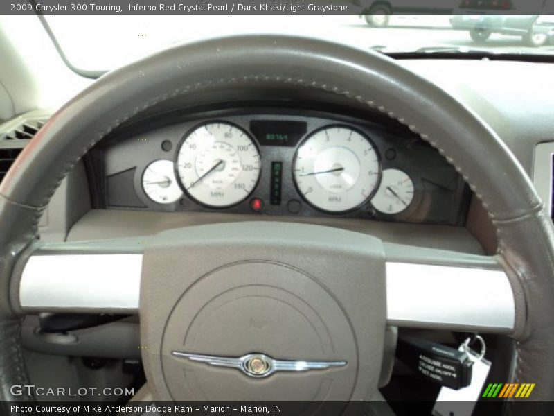 Inferno Red Crystal Pearl / Dark Khaki/Light Graystone 2009 Chrysler 300 Touring