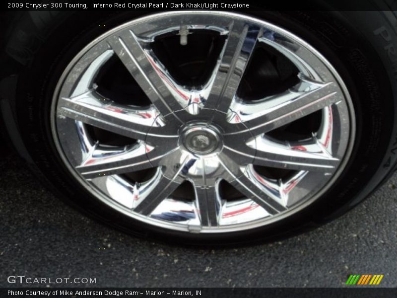 Inferno Red Crystal Pearl / Dark Khaki/Light Graystone 2009 Chrysler 300 Touring