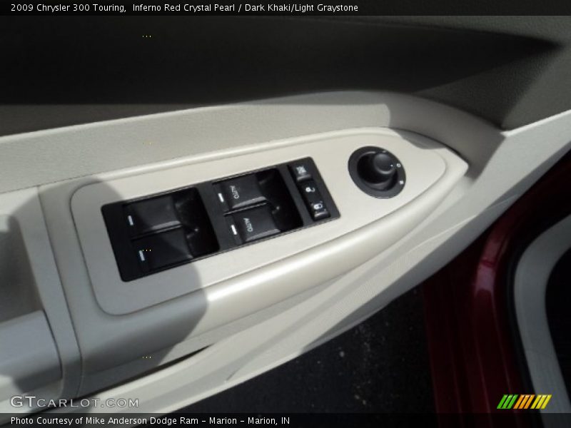 Inferno Red Crystal Pearl / Dark Khaki/Light Graystone 2009 Chrysler 300 Touring