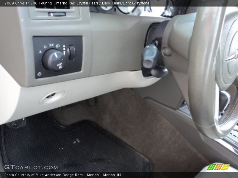 Inferno Red Crystal Pearl / Dark Khaki/Light Graystone 2009 Chrysler 300 Touring
