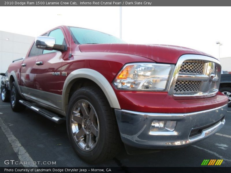 Inferno Red Crystal Pearl / Dark Slate Gray 2010 Dodge Ram 1500 Laramie Crew Cab