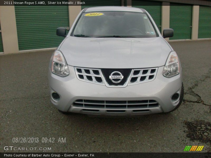 Silver Ice Metallic / Black 2011 Nissan Rogue S AWD