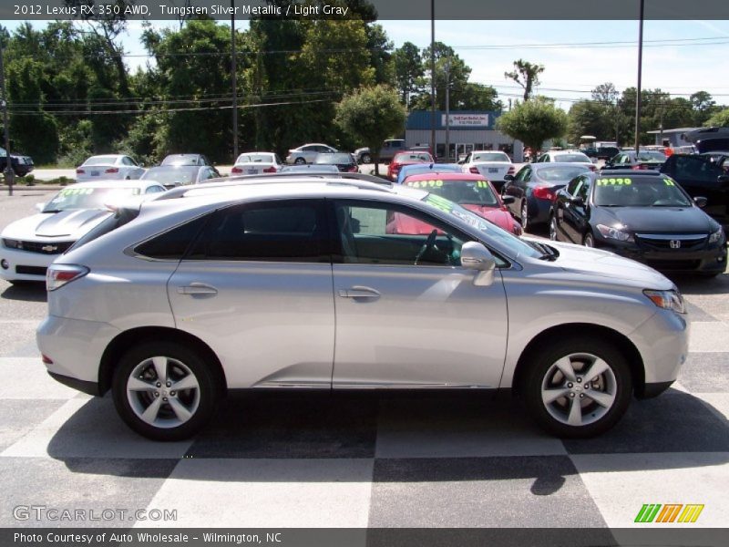 Tungsten Silver Metallic / Light Gray 2012 Lexus RX 350 AWD