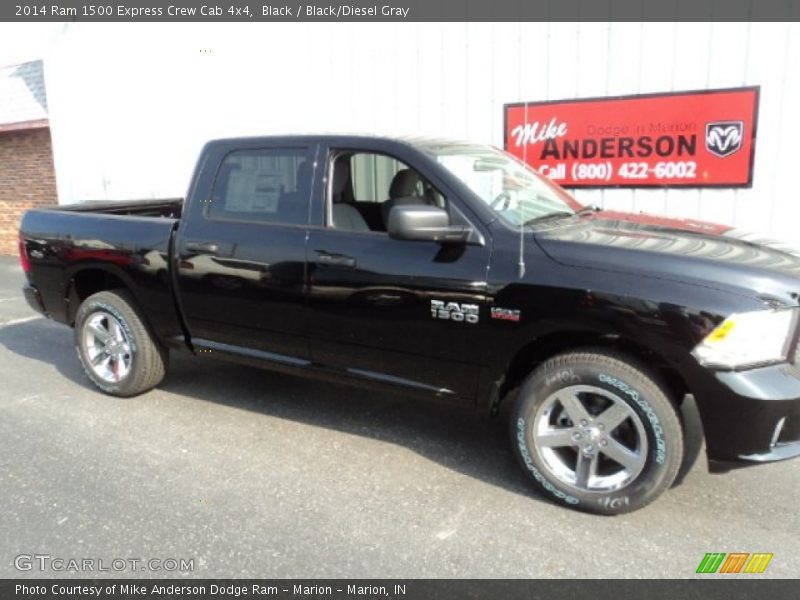 Black / Black/Diesel Gray 2014 Ram 1500 Express Crew Cab 4x4