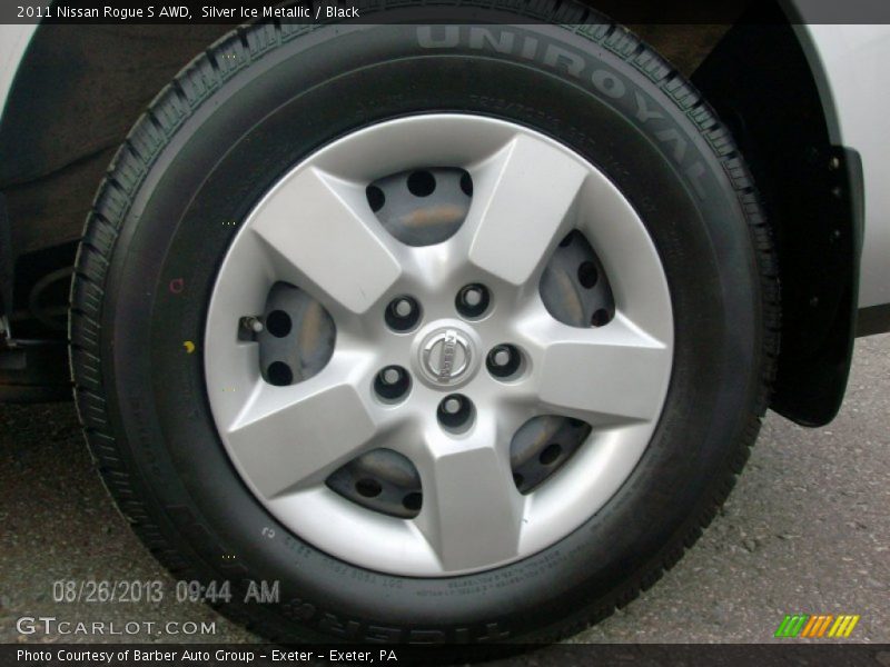 Silver Ice Metallic / Black 2011 Nissan Rogue S AWD