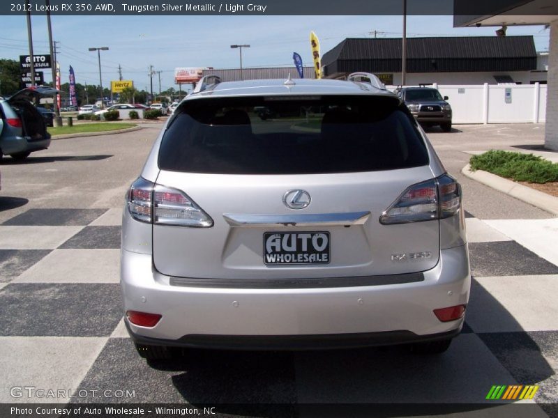 Tungsten Silver Metallic / Light Gray 2012 Lexus RX 350 AWD