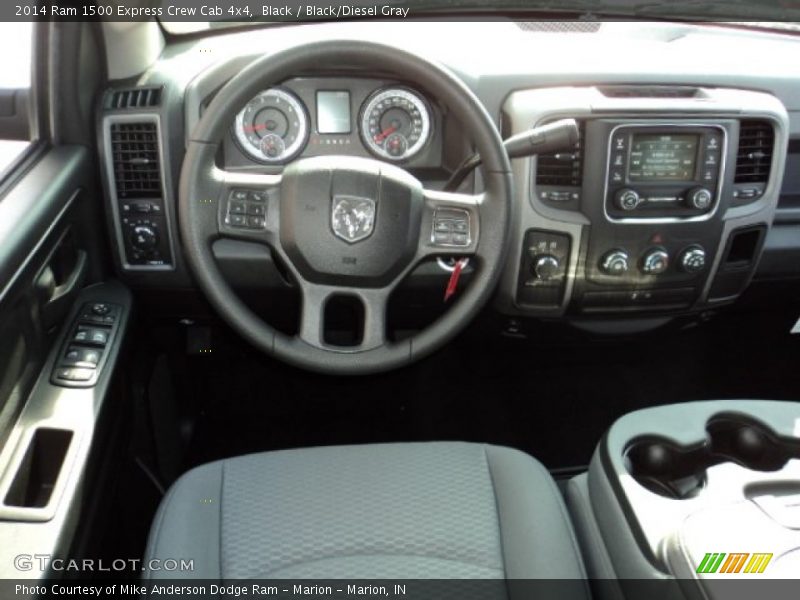 Black / Black/Diesel Gray 2014 Ram 1500 Express Crew Cab 4x4