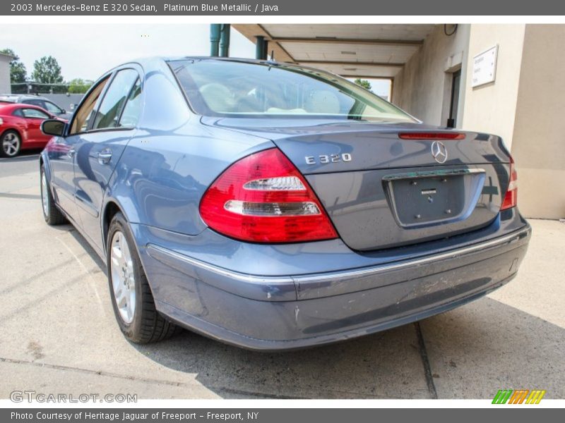 Platinum Blue Metallic / Java 2003 Mercedes-Benz E 320 Sedan