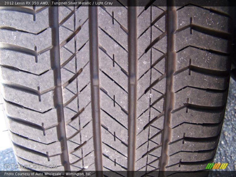 Tungsten Silver Metallic / Light Gray 2012 Lexus RX 350 AWD