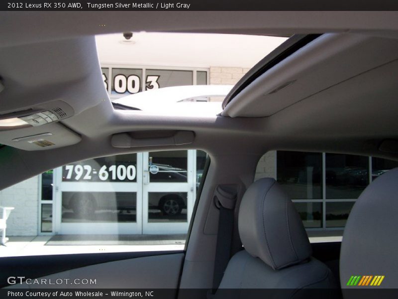 Tungsten Silver Metallic / Light Gray 2012 Lexus RX 350 AWD