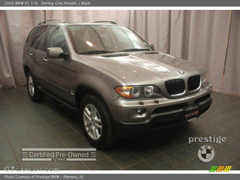 Sterling Grey Metallic / Black 2006 BMW X5 3.0i