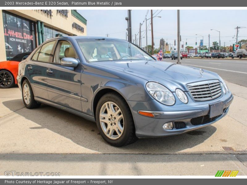 Platinum Blue Metallic / Java 2003 Mercedes-Benz E 320 Sedan