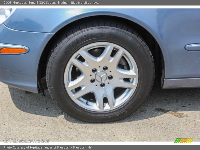 Platinum Blue Metallic / Java 2003 Mercedes-Benz E 320 Sedan