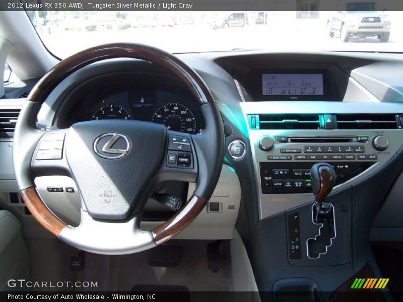Tungsten Silver Metallic / Light Gray 2012 Lexus RX 350 AWD