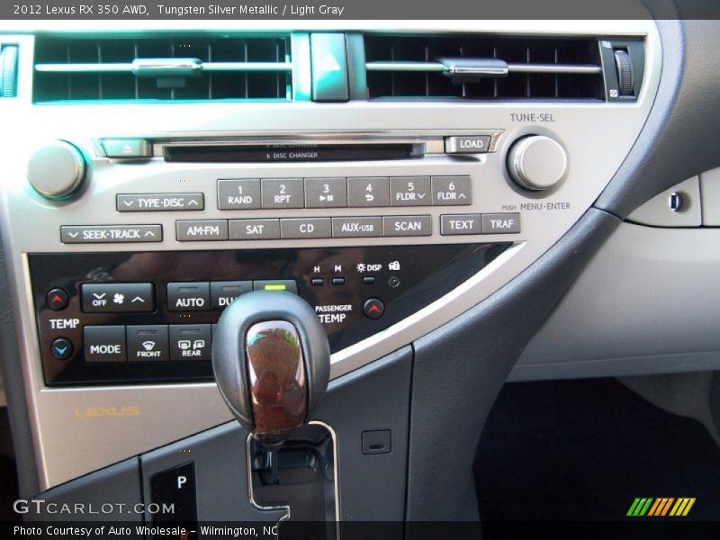 Tungsten Silver Metallic / Light Gray 2012 Lexus RX 350 AWD