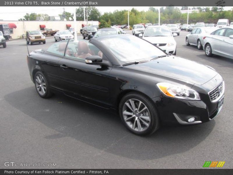 Black Stone / Cranberry/Off Black 2013 Volvo C70 T5