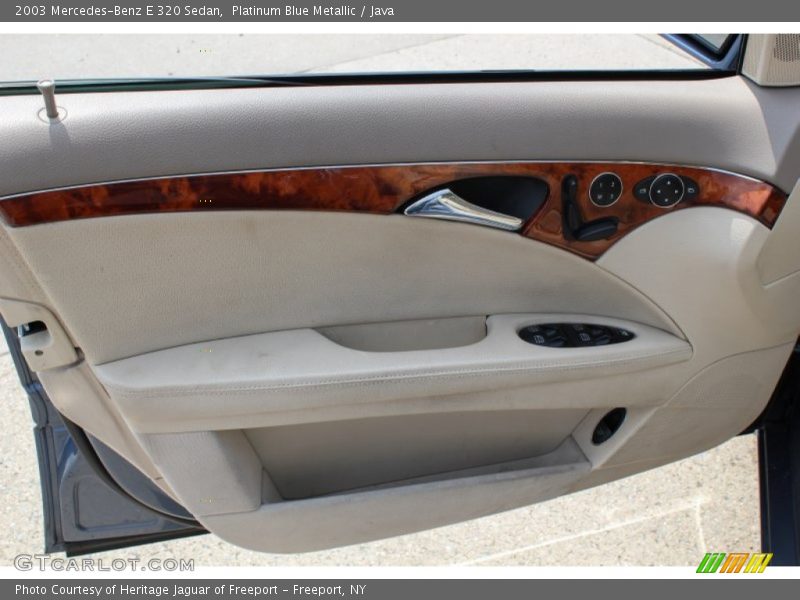 Platinum Blue Metallic / Java 2003 Mercedes-Benz E 320 Sedan
