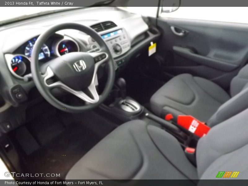 Taffeta White / Gray 2013 Honda Fit