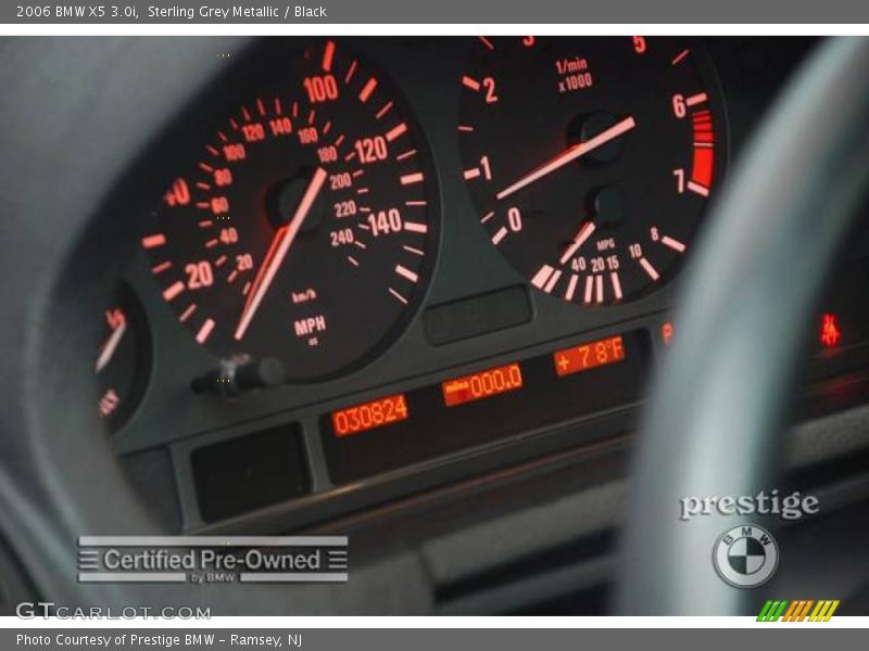 Sterling Grey Metallic / Black 2006 BMW X5 3.0i