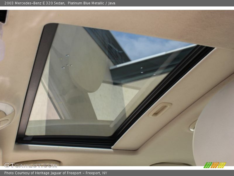 Platinum Blue Metallic / Java 2003 Mercedes-Benz E 320 Sedan