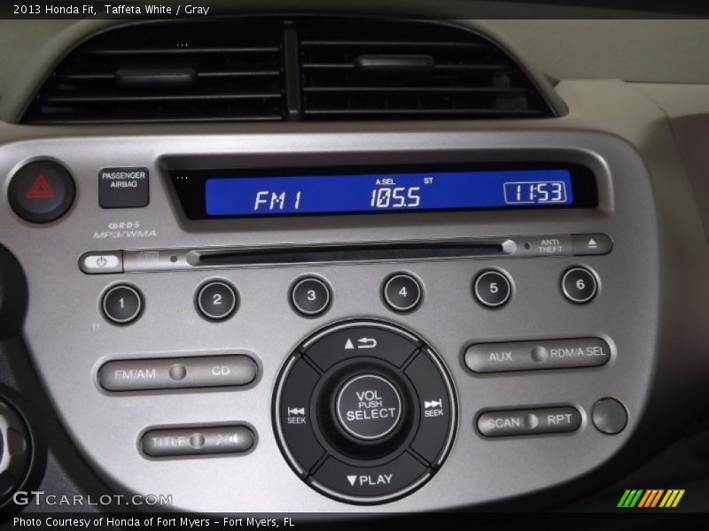 Taffeta White / Gray 2013 Honda Fit