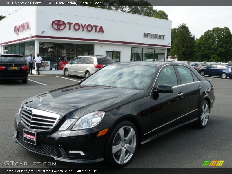 Black / Black 2011 Mercedes-Benz E 350 4Matic Sedan