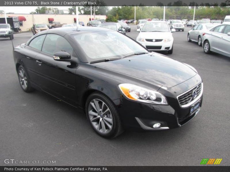 Black Stone / Cranberry/Off Black 2013 Volvo C70 T5