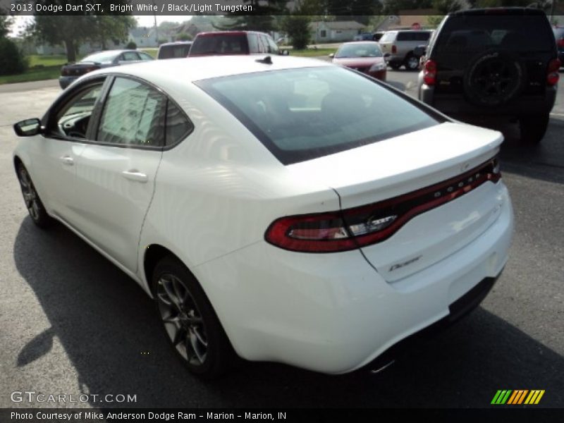 Bright White / Black/Light Tungsten 2013 Dodge Dart SXT