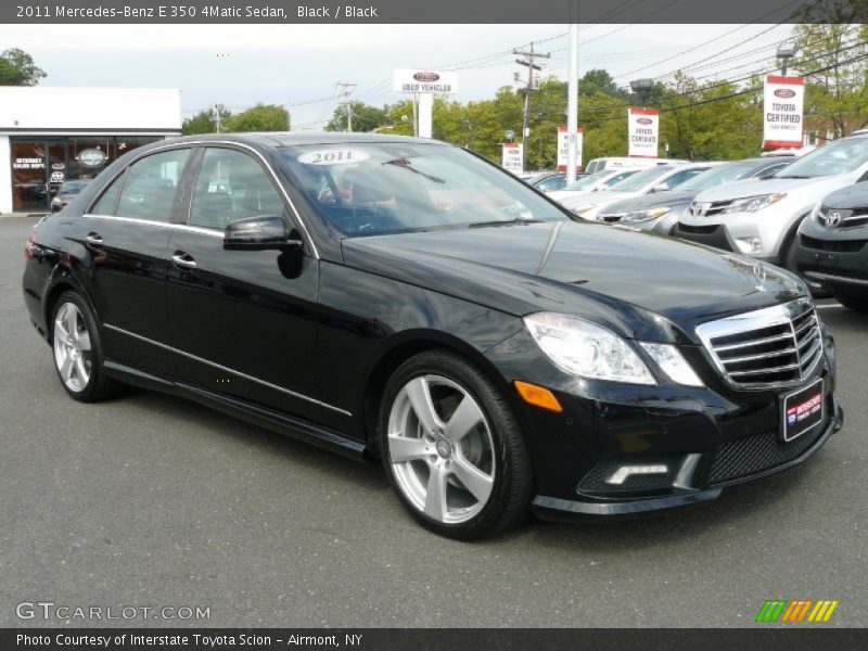 Black / Black 2011 Mercedes-Benz E 350 4Matic Sedan