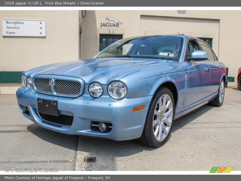 Frost Blue Metallic / Dove/Granite 2008 Jaguar XJ XJ8 L