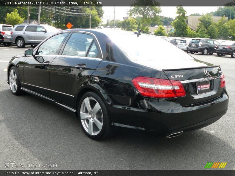 Black / Black 2011 Mercedes-Benz E 350 4Matic Sedan