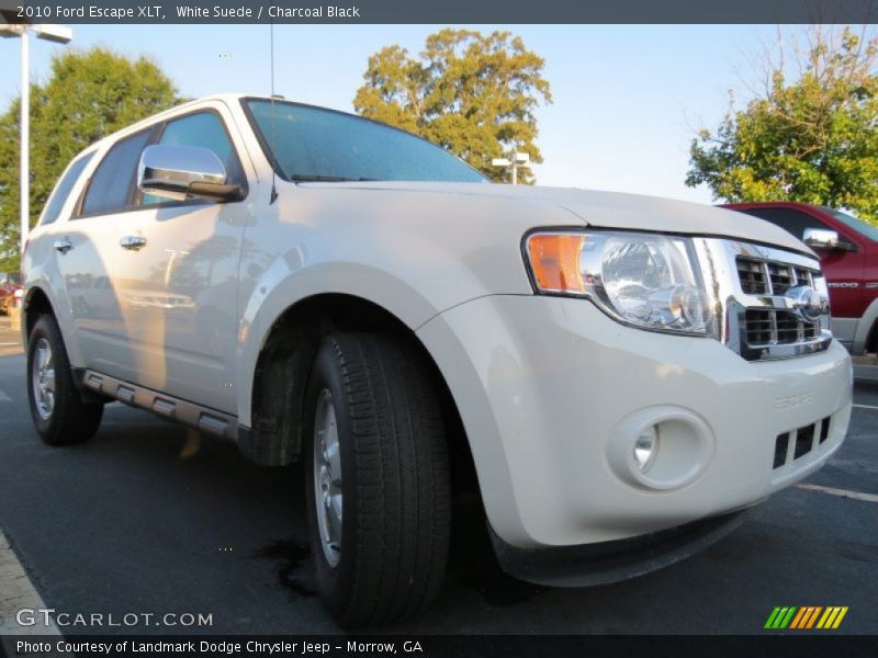 White Suede / Charcoal Black 2010 Ford Escape XLT