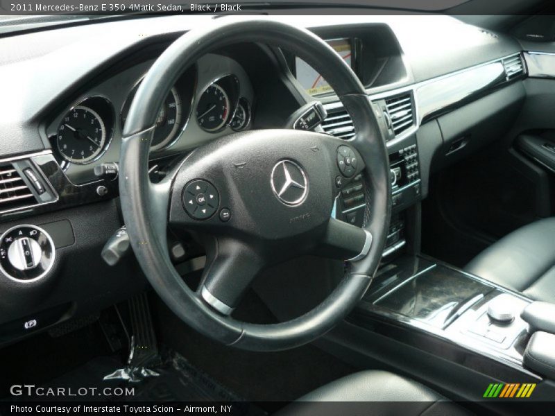 Black / Black 2011 Mercedes-Benz E 350 4Matic Sedan