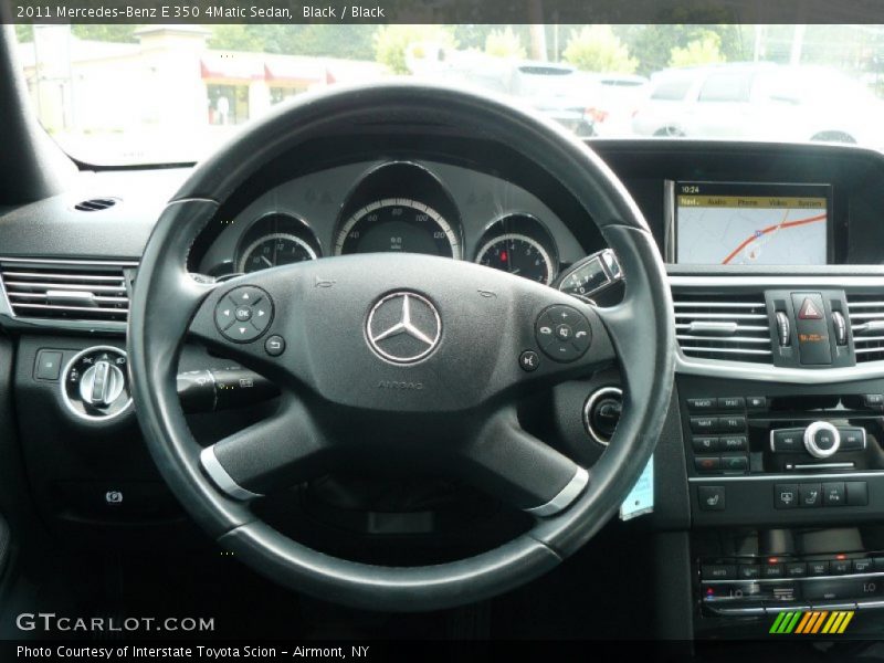 Black / Black 2011 Mercedes-Benz E 350 4Matic Sedan