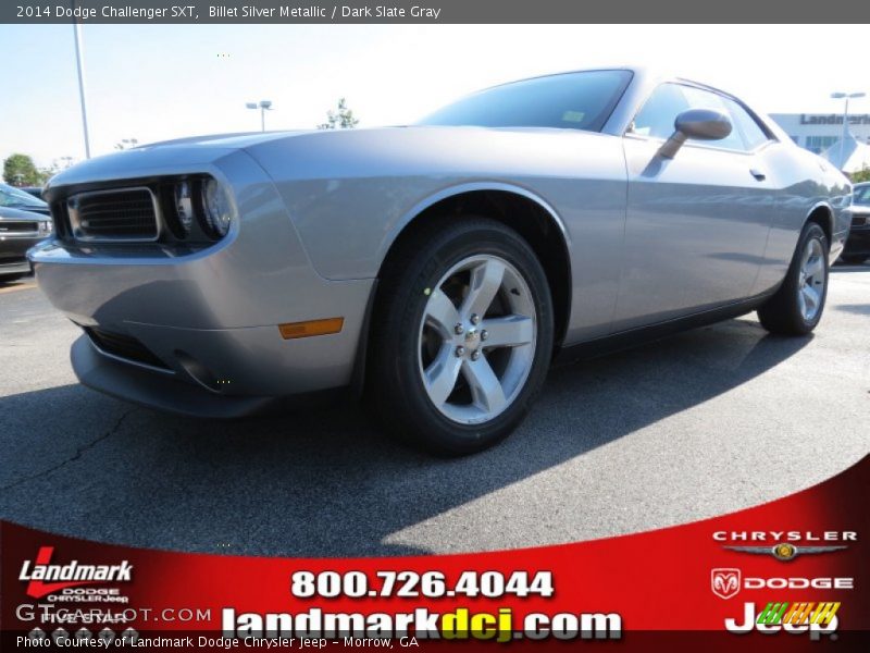 Billet Silver Metallic / Dark Slate Gray 2014 Dodge Challenger SXT